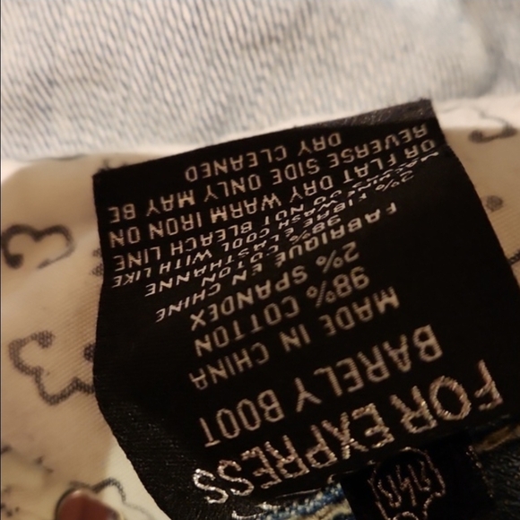 ❤️ REROCK FOR EXPRESS Y2K BARELY BOOT BOOTCUT JEANS, 00S (24 SHORT) - Picture 7 of 9
